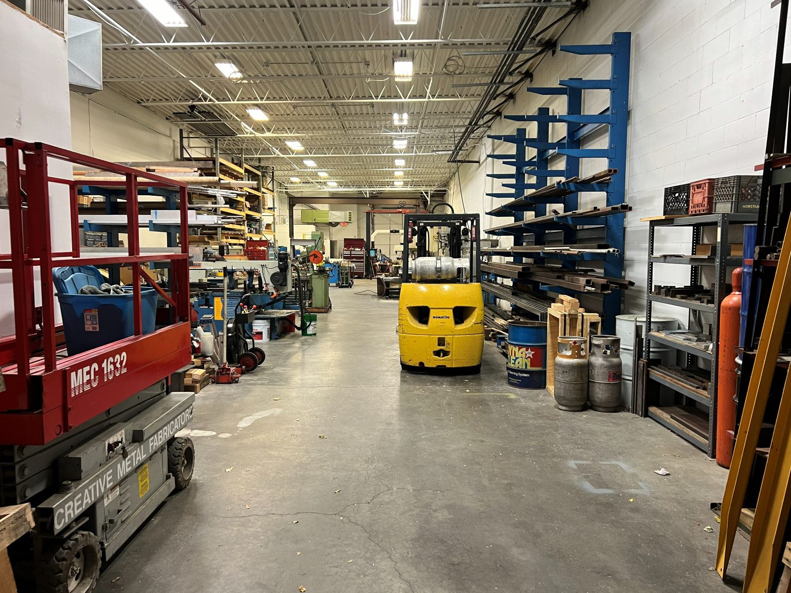 Interior of the JCM machine shop